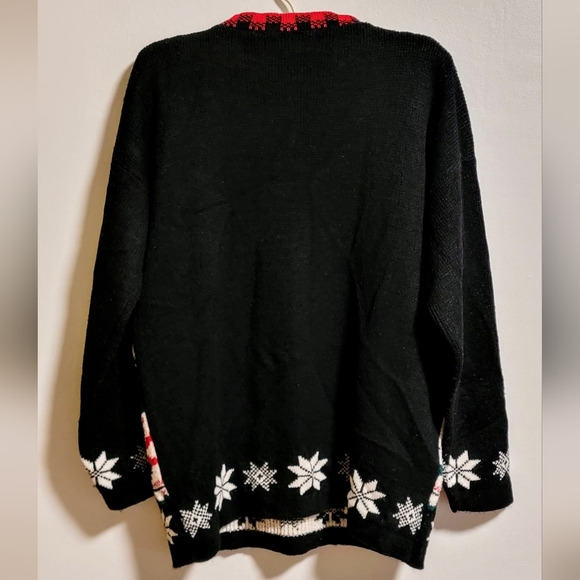 Vintage Ugly Christmas Sweater Cozy Holiday Festive Grannycore Oversized Classic - Picture 2 of 4